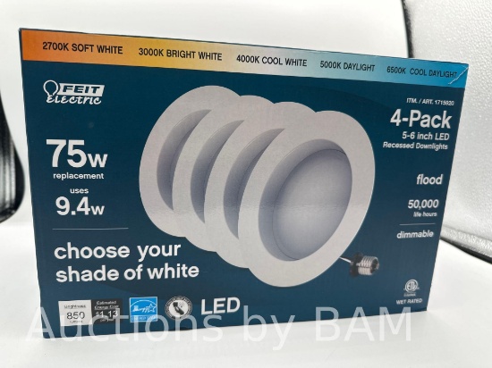 Feit Electric 75W Replacement 5-CCT LED Recessed Downlight 4-pack