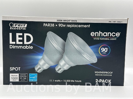 Feit Electric LED Dimmable Light 2-Pack