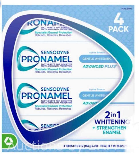 SENSODYNE Proname Gentle Whitening Advanced Toothpaste 6.5 Oz, 4-Pack