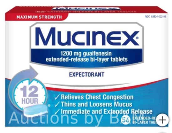 Mucinex Maximum Strength 56 Tablets