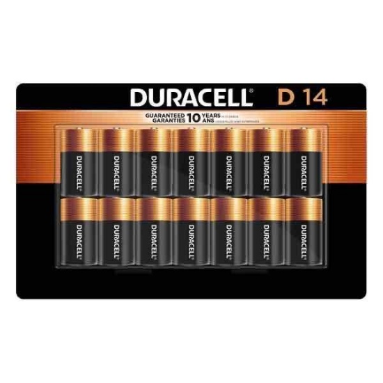 Duracell D alkaline Batteries 14-Count