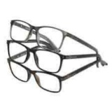 Design Optics by Foster Grant Cole Full Rim Rectangular Reading Glasses +1.50 , 3-pack