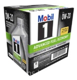 Mobil 1 Advanced Fuel Economy Full Synthetic Motor Oil 0W-20, 1 Quart/6-pack
