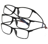 Design Optics by Foster Grant Dax Plastic Rectangle Reading Glasses, 3-pack +2.00