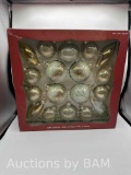 Hand Decorated Glass Ornaments 18 pcs