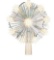 9-Point White Tinsel Star LED Christmas Tree Topper, 7, by Holiday Time