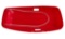 Red Snow Toboggan Sled with Tow Rope, Red Plastic, Winter Accessories