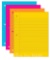 Astrobrights Wide Ruled Filler Paper, 4-Color Assortment, 100 Sheets per Pack, 20 lb Paper