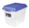 Hefty 32 Qt. Clear Storage Bin with Blue HI-RISE Lid