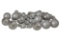 40-Piece Silver Glass Ball Christmas Ornament Set