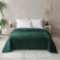 Mainstays Faux Shearling Blanket, Dk. Green, King 102X90, for Adult