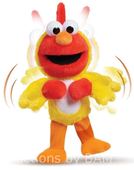 Sesame Street Chicken Dance Elmo Feature 13 Inch Plush, Dancing Plush, Stuffed Animal Baby and