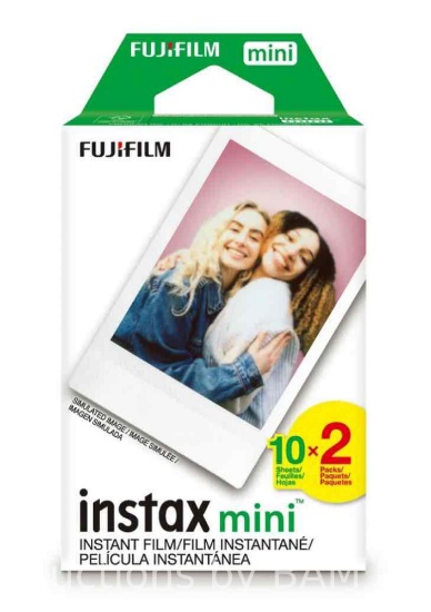 Fujifilm Instax Mini 8 Film: White Frame, Twin Pack