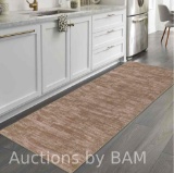 Assile 2 feet 3 inches x 8 feet Runner Rug Solid Washable Rugs Runners for Hallways Non Slip Kitc...