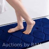 Smiry Memory Foam Bathroom Rugs, Ultra Soft & Non-Slip Bath Mat, 24x36, Navy Blue