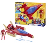 Avengers Epic Hero Series Iron Man Repulsor Blast Battle Jet Action Figure & Vehicle (4)