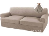 3 Piece T Cushion Sofa Slipcovers Sofa Cover for T Cushion Sofa Couches Stretch Couch Cover
