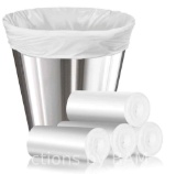 4 Gallon Small Trash Bag -220 Count (15 Liter) -Unscented Mini 4 Gallon Garbage Bags for Bathroom,
