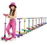 Kids Scooter Children and Toddler 3 Wheel Kick Scooter LED Wheel Lights Illuminate when Rolling