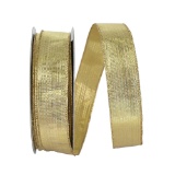 Kirkland Signature 1.5 in Wired Edge Gold Ribbon