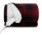 Sunbeam Throw Red & Black Buffalo Plaid Microplush Sherpa (Faux Shearling), 4 Heat Settings, 4-Hour
