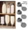 Kinaerty 3Pcs Inverted Bottle Lid Leakproof TPE Bathroom Lotion Shampoo Kitchen Seasoning Bottle