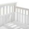 BreathableBaby Breathable Mesh Liner For Full-Size Cribs, Classic 3mm Mesh, White