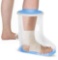 YUNCHI Adult Waterproof Foot Cover for Shower with Slip Resistant Sole, Reusable Foot Cast Protec...