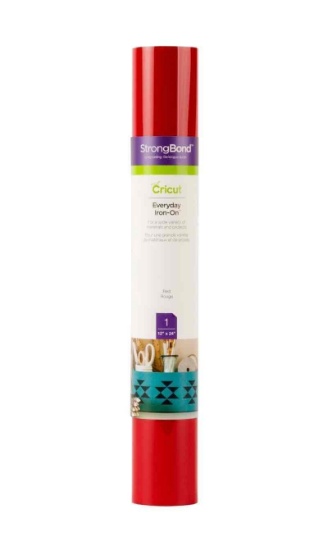 Cricut Everyday Iron-On Vinyl, Red, 12 x 24