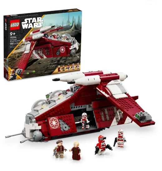 LEGO Star Wars: The Clone Wars Coruscant Guard Gunship, Includes 5 Collectible Minifigures, 75354