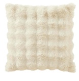 Better Homes & Garden 22 x 22 Bubble Fur Decorative Pillow, Papyrus Beige