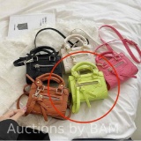NANAHuang Mini Handbags For Women Lychee Pattern Candy Color Coin Lipstick Purses And Handbag Des...