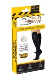 Copper Fit Work Gear Knee-High Compression Socks, Easy-on/Easy-off Technology, Black, L/XL