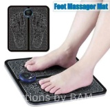 EMS Foot Massager Pad Mat 2022 Electric Massagers USB LCD Portable Rechargeable Foot Massager Pad