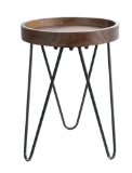 Better Homes & Gardens 18 in Cylinder Wood Bronze Plant Stand