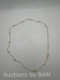 2-Tone Ladies Necklace 19 inches
