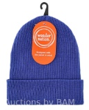 Wonder Nation Girls Ribbed Beanie Hat, Blue