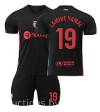 Kids 2024-2025 New Soccer Activewear #19 Lamine Yamal Soccer Jerseys Fashion Sports T-Shirt Size 24