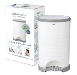 Dekor Plus Hands-Free Diaper Pail White