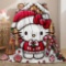 Hello Kitty Gingerbread House Pattern Blanket, Soft Cozy Throw Blanket 30x40 inches