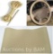 Genuine Leather Auto Car DIY Steering Wheel Cover With Needles and Thread Beige