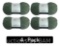 Mainstays Cozy Chenille, Bulky, 100% Polyester, Yarn, Smoke Green, 220 yd, Pack of 4