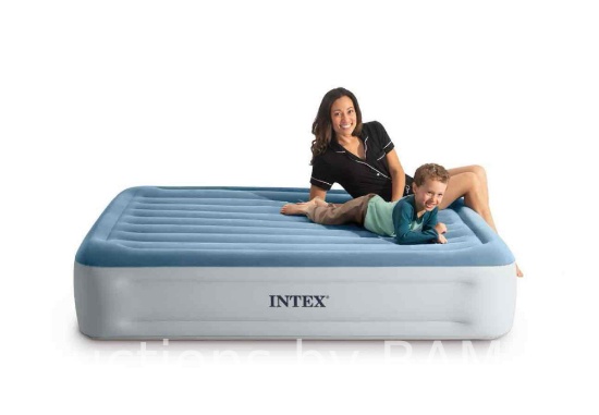 Intex 15 Essential Rest Dura-Beam Airbed Mattress with Internal Pump included - FULL