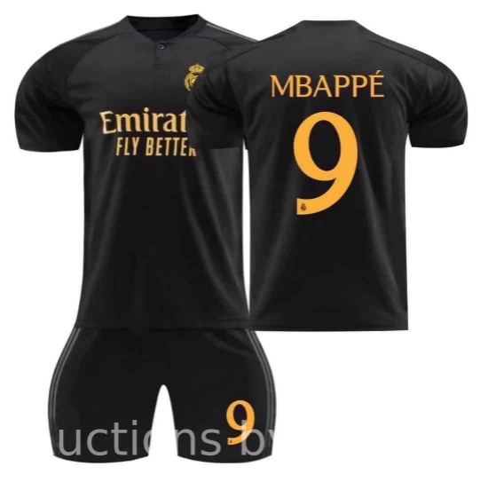 2024 New Mens/Kids #9 Mbappe Soccer Jerseys Kit Fashion Sports T-Shirt Size 22