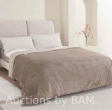 MARNUR Electric Blanket 72 x 84 Full Size Heated Blanket, 6-Heating Levels, 10H Auto-off Linen