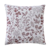 Mainstays 18 x 18 Red Canyon Airy Fern Reversible Chenille Decorative Pillow