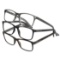 Design Optics by Foster Grant Cole Full Rim Rectangular Reading Glasses, 3-pack +2.50