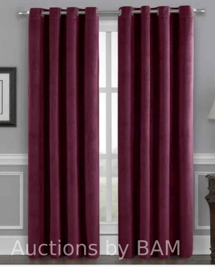 Total Blackout Velvet Window Curtain 2-Pack