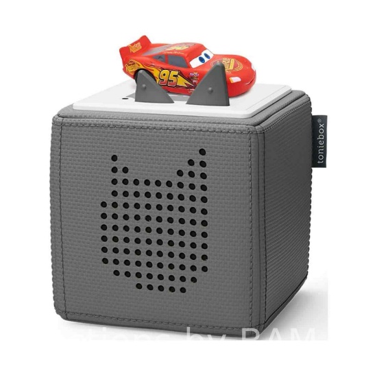 Tonies Disney Cars Starter Set with Lightning McQueen, for Kids 3+, Grey