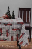 Holiday Time Christmas Tree Truck PEVA Tablecloth, Festive Xmas Dcor 60 x 102